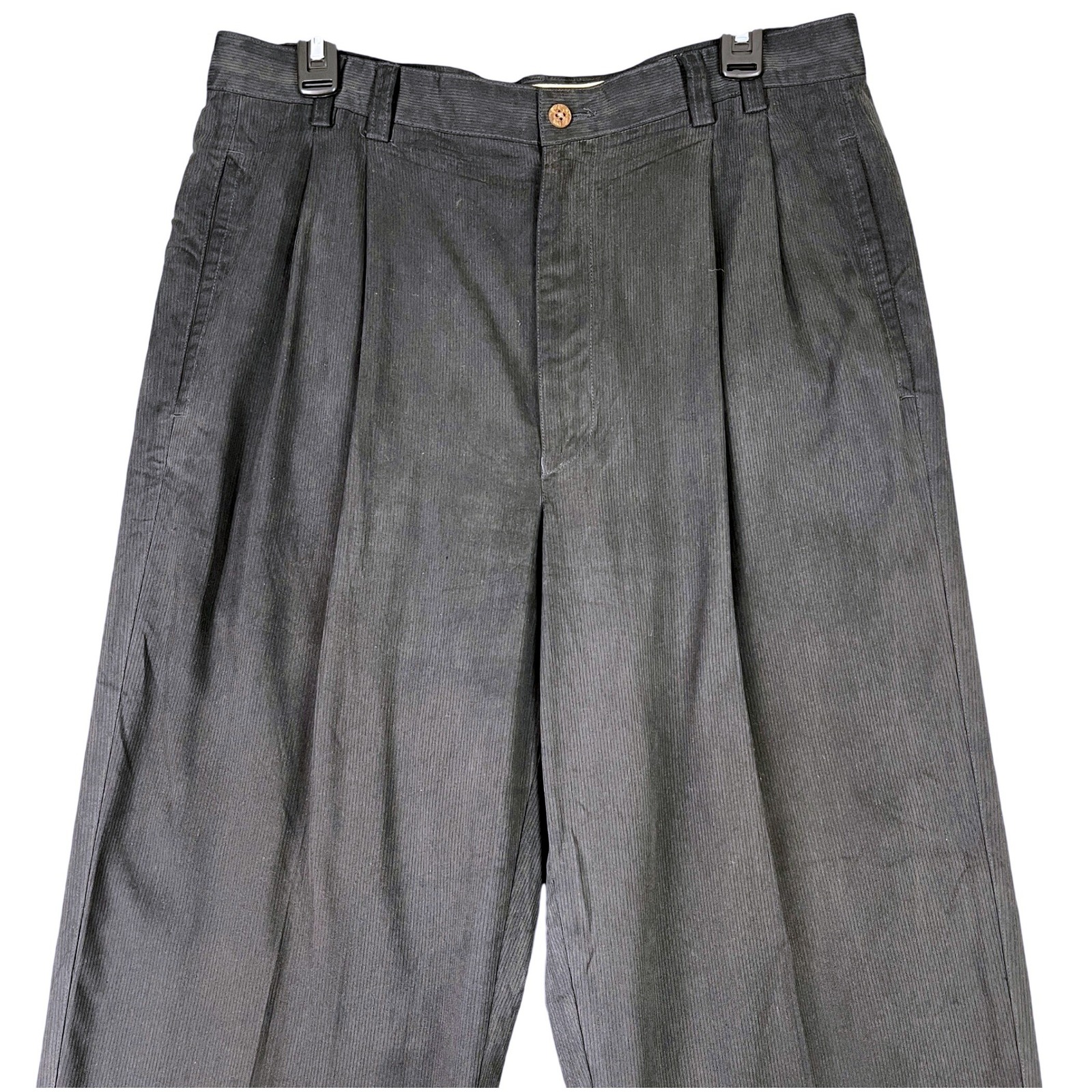 Joseph  Feiss Resort Vacation Dress Pants Mens 34x31 Pleated Silk Corduroy
